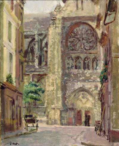 La Rue Pecquet, Dieppe by Walter Richard Sickert